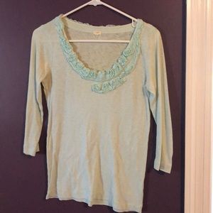 J Crew 3/4 length sleeve soft shirt